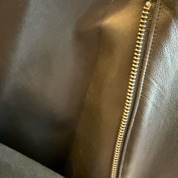 Michael Stars Mixed-Material Biker Jacket | Genuine Leather Panels | Black |  M - Picture 5 of 5